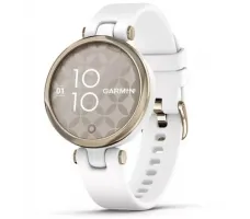 Умные часы Garmin Lily (кремово-золотистый/силиконовый ремешок)