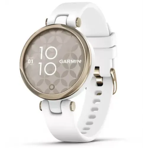Умные часы Garmin Lily (кремово-золотистый/силиконовый ремешок)