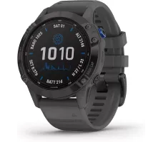 Умные часы Garmin Fenix 6 Pro Solar 47 мм (черный, силикон)