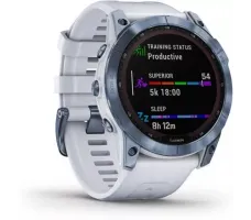 Умные часы Garmin Fenix 7X Sapphire Solar 51 мм (голубой минерал/белый камень)