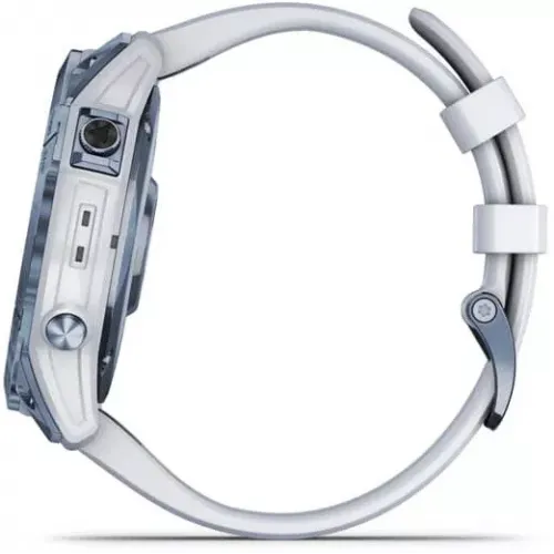 Умные часы Garmin Fenix 7X Sapphire Solar 51 мм (голубой минерал/белый камень)