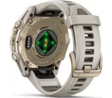 Умные часы Garmin Fenix 8 Sapphire 43мм (золотистый, дымчато-серый ремешок)