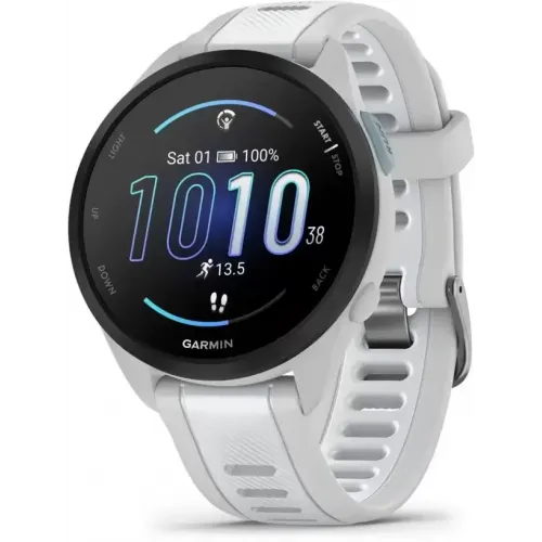 Умные часы Garmin Forerunner 165 Music (туманно-серый/белый камень)