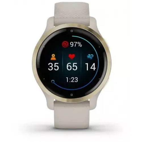 Умные часы Garmin Venu 2S (светло-золотистый/бежевый)