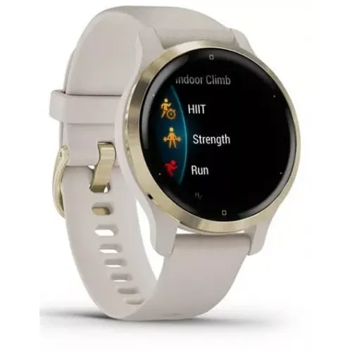 Умные часы Garmin Venu 2S (светло-золотистый/бежевый)