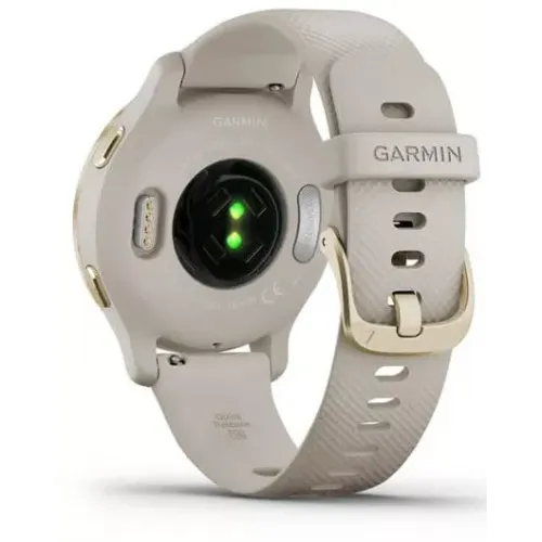 Умные часы Garmin Venu 2S (светло-золотистый/бежевый)