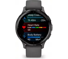 Умные часы Garmin Venu 3S (серая галька, с силиконовым ремешком)