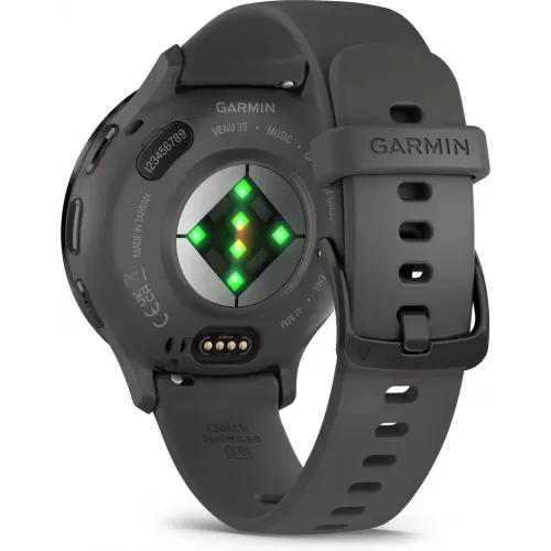 Умные часы Garmin Venu 3S (серая галька, с силиконовым ремешком)