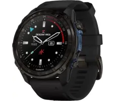 Умные часы Garmin Descent Mk3i 51мм (карбоново-серый титан, с черным силиконовым ремешком)