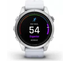 Умные часы Garmin Epix Pro Gen 2 Standard 42 мм (серебро/белый камень)