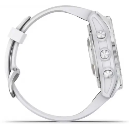 Умные часы Garmin Epix Pro Gen 2 Standard 42 мм (серебро/белый камень)