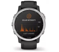 Умные часы Garmin Fenix 6 Solar 42 мм (серебристый/черный)