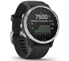 Умные часы Garmin Fenix 6 Solar 42 мм (серебристый/черный)