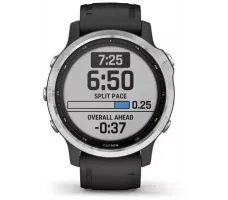 Умные часы Garmin Fenix 6 Solar 42 мм (серебристый/черный)