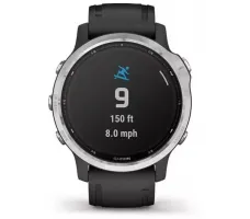 Умные часы Garmin Fenix 6 Solar 42 мм (серебристый/черный)