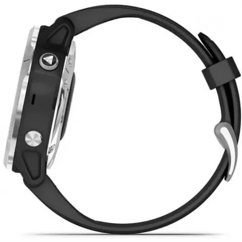 Умные часы Garmin Fenix 6 Solar 42 мм (серебристый/черный)