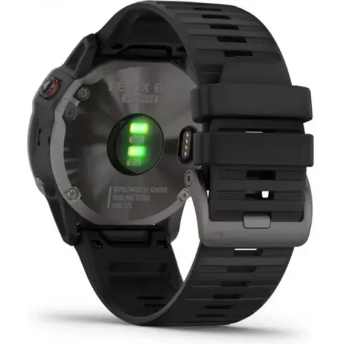 Умные часы Garmin Fenix 6X Pro Solar (титановый серый DLC/черный)