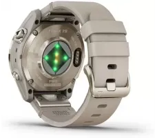 Умные часы Garmin Fenix 7S Pro Sapphire Solar (мягкое золото/известняк, с кожаным и силиконовым ремешками)