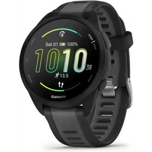 Умные часы Garmin Forerunner 165 (черный/сланцево-серый)