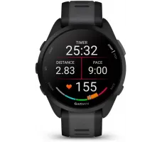 Умные часы Garmin Forerunner 165 (черный/сланцево-серый)