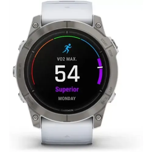 Умные часы Garmin Epix Pro Gen 2 Sapphire 51 мм (титан/белый камень)