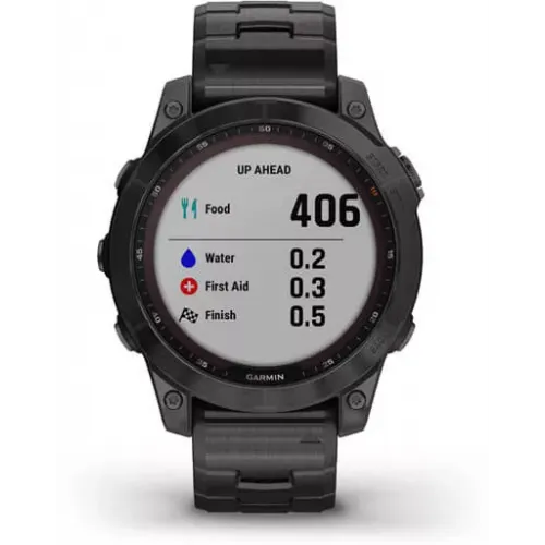 Умные часы Garmin Fenix 7X Sapphire Solar 51 мм (серый карбон/серый карбон титан)