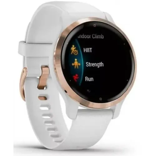 Умные часы Garmin Venu 2S (розовое золото/белый)