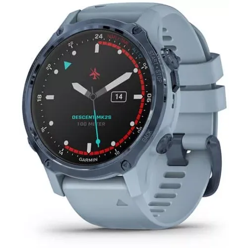 Умные часы Garmin Descent Descent Mk2s (минеральный синий/морская волна)