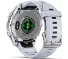 Умные часы Garmin Fenix 8 43мм (серебристый, белый ремешок)