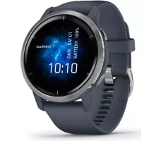 Умные часы Garmin Venu 2 (нержавеющая сталь/синий гранит)