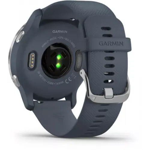Умные часы Garmin Venu 2 (нержавеющая сталь/синий гранит)