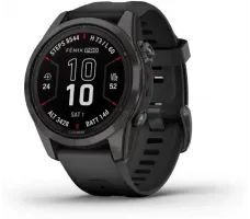 Умные часы Garmin Fenix 7S Pro Sapphire Solar (карбоново-серый титан/черный)