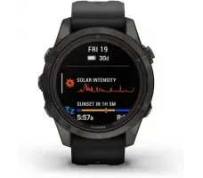 Умные часы Garmin Fenix 7S Pro Sapphire Solar (карбоново-серый титан/черный)