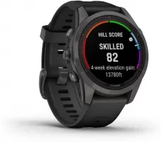 Умные часы Garmin Fenix 7S Pro Sapphire Solar (карбоново-серый титан/черный)