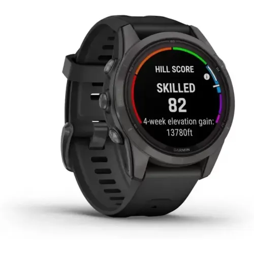 Умные часы Garmin Fenix 7S Pro Sapphire Solar (карбоново-серый титан/черный)