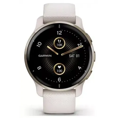 Умные часы Garmin Venu 2 Plus (золотистый/бежевый)