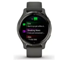 Умные часы Garmin Venu 2S (сланцевая нержавеющая сталь/черный)