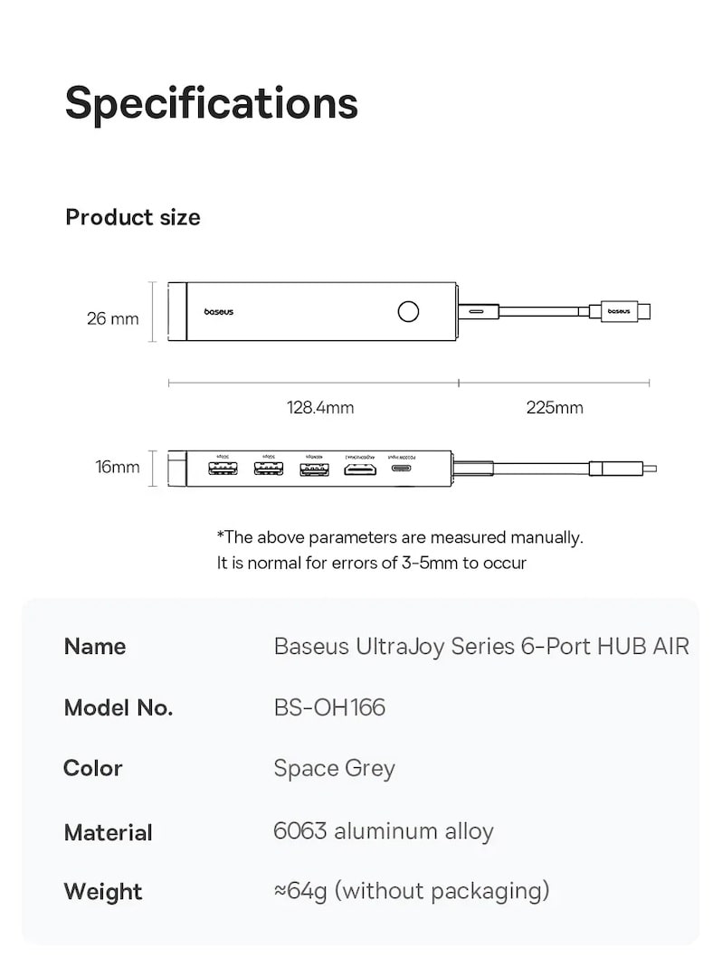 размеры продукта