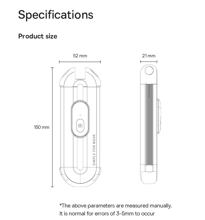 размеры продукта
