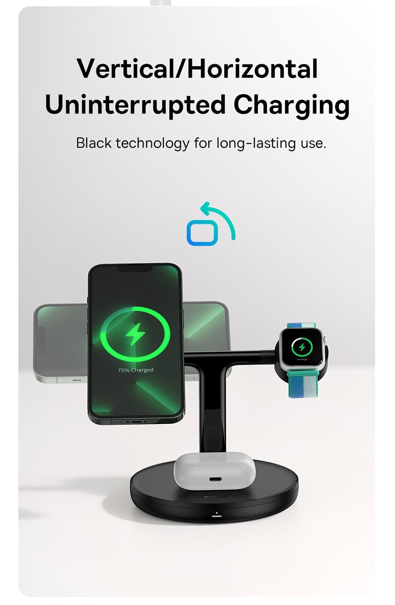 Вертикальная Горизонтальная зарядка