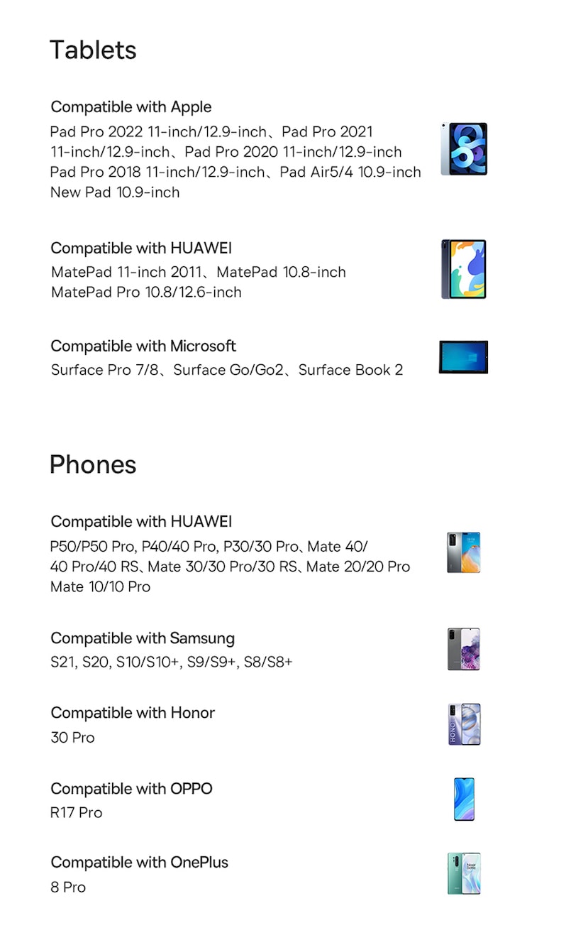 совместимость с телефонами и планшетами